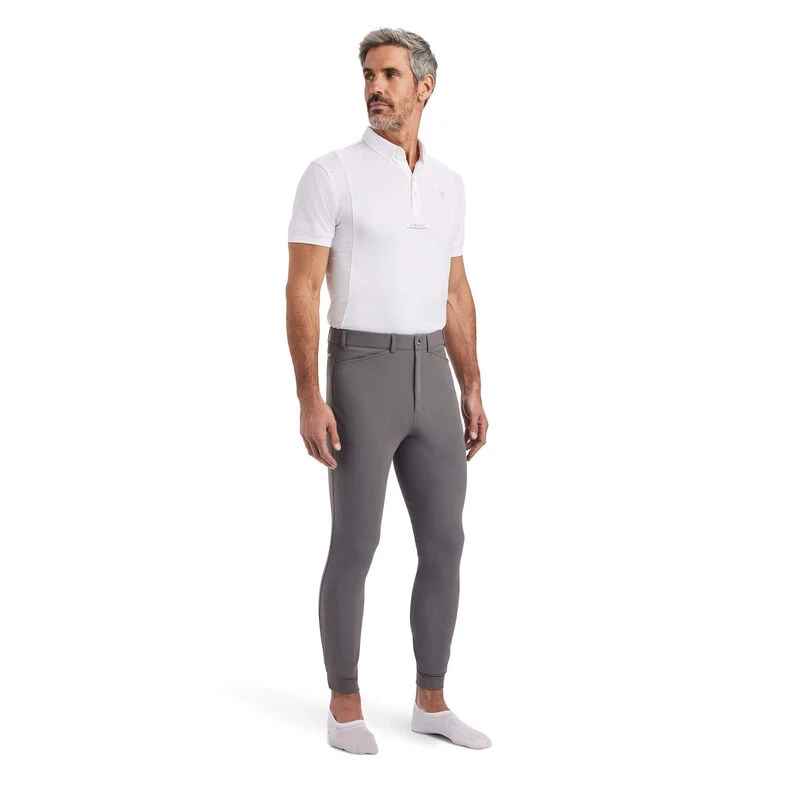 Ariat Tri Factor Heren Knie Grip Rijbroek Plum Grey - Afbeelding 3