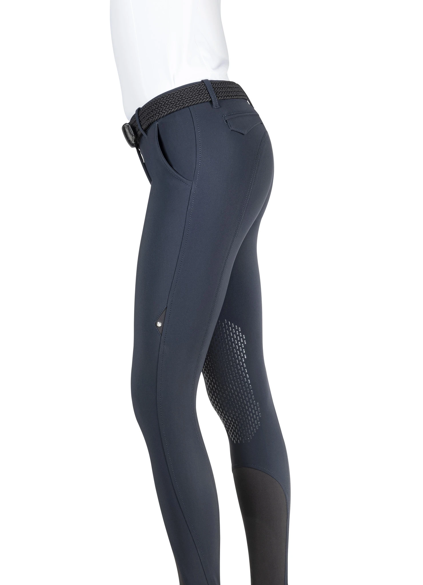 Equiline Brendak Dames Rijbroek Navy - Afbeelding 3