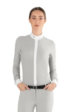 EGO7 Polo Wedstrijdshirt Lange Mouw Ice Grey