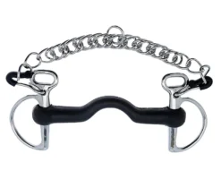 Metal AB Kimblewick Rubber Met Tongpoort