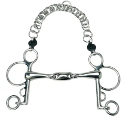 Metal AB Baby Pelham Dubbel Gebroken