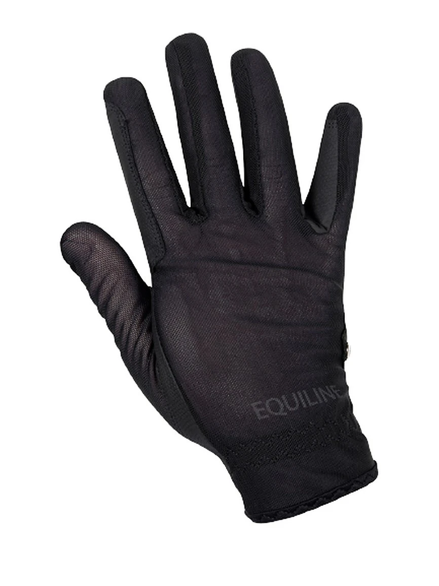 Equiline Zomer Handschoenen Zwart