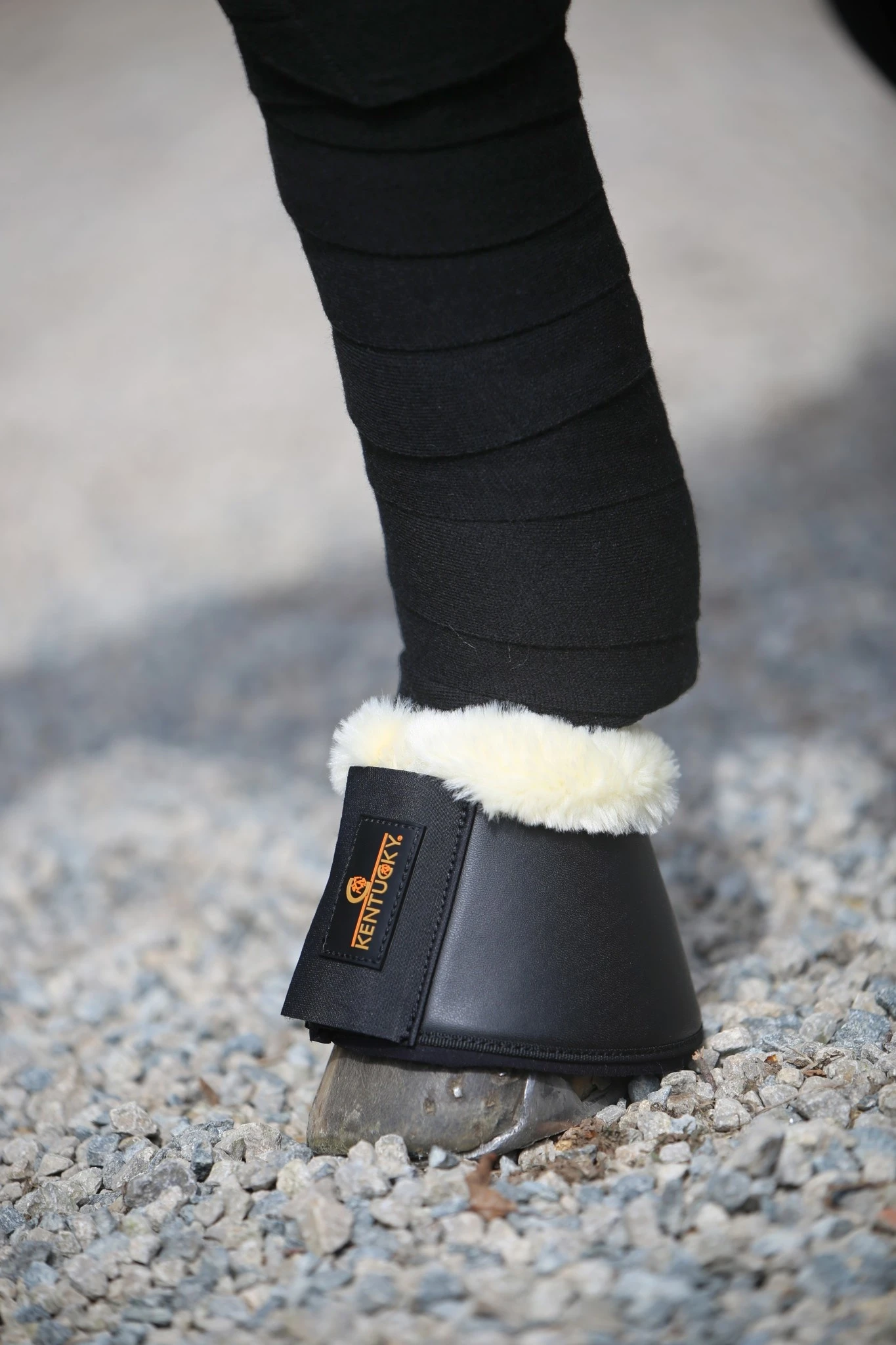 Kentucky Springschoen Leder Met Bont Bruin - Afbeelding 2