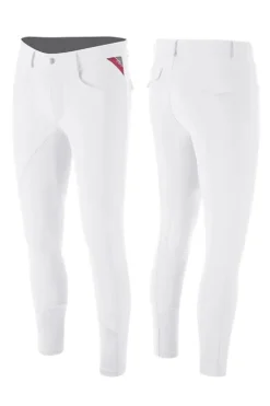 Animo Metrik Heren Knie Grip Rijbroek Wit